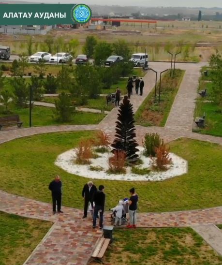 Зерделі шағынауданындағы Саябақ аймағы жасыл дәліздің басы болады.