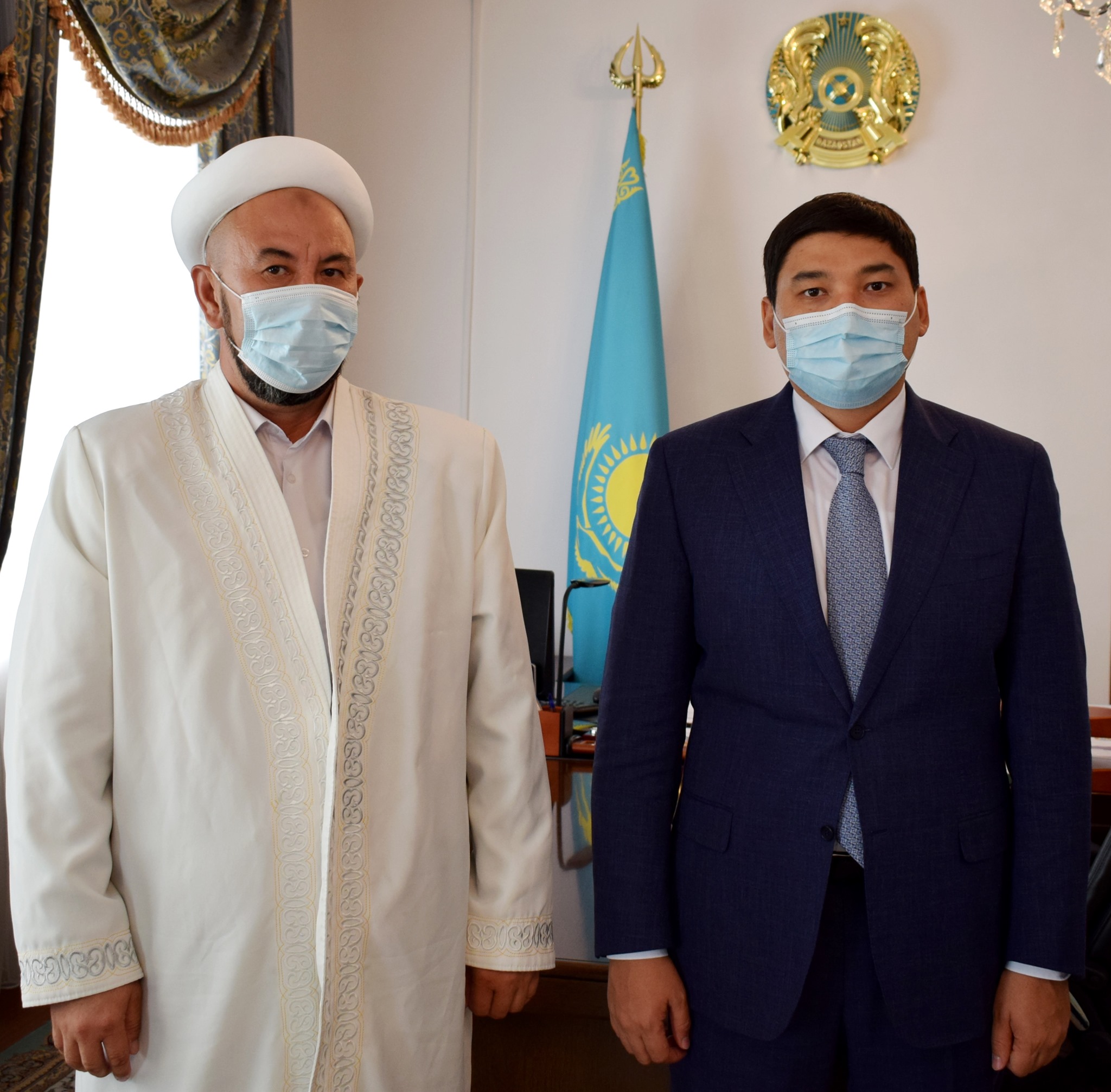 Аудан әкімі бас имамды қабылдады