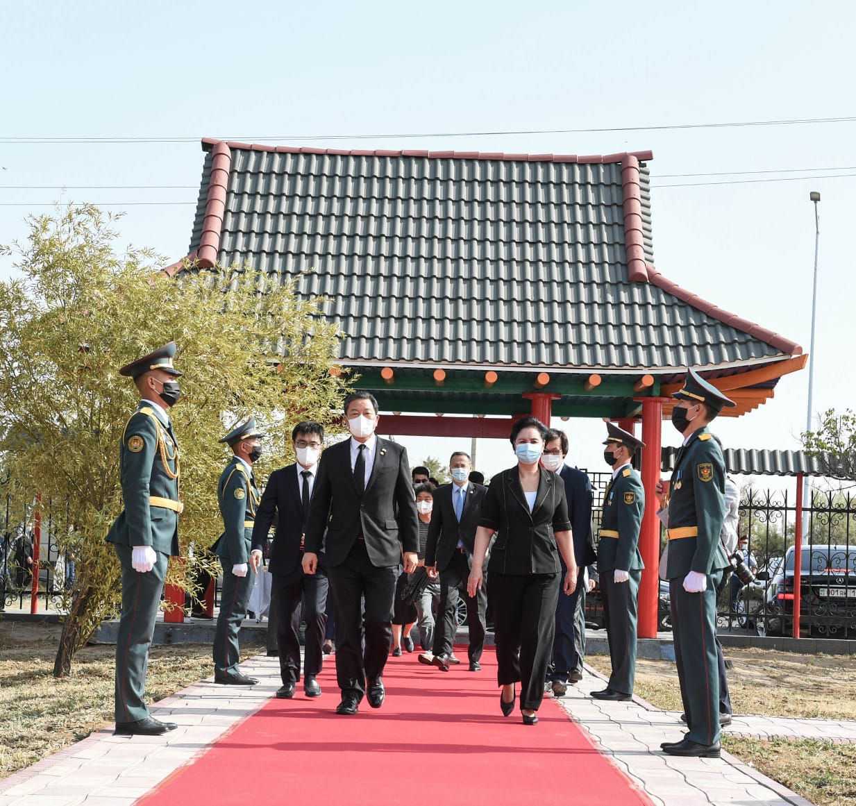 В Кызылординской области состоялась церемония передачи останков генерала Хон Бом До представителям Кореи