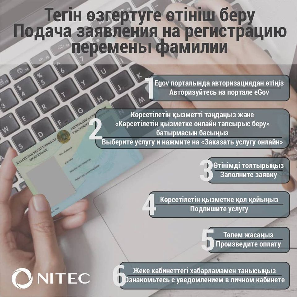 Тегiн өзгертуге өтiнiш беру