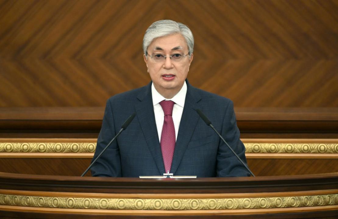 President Kassym-Jomart Tokayev delivers his State of the Nation Address