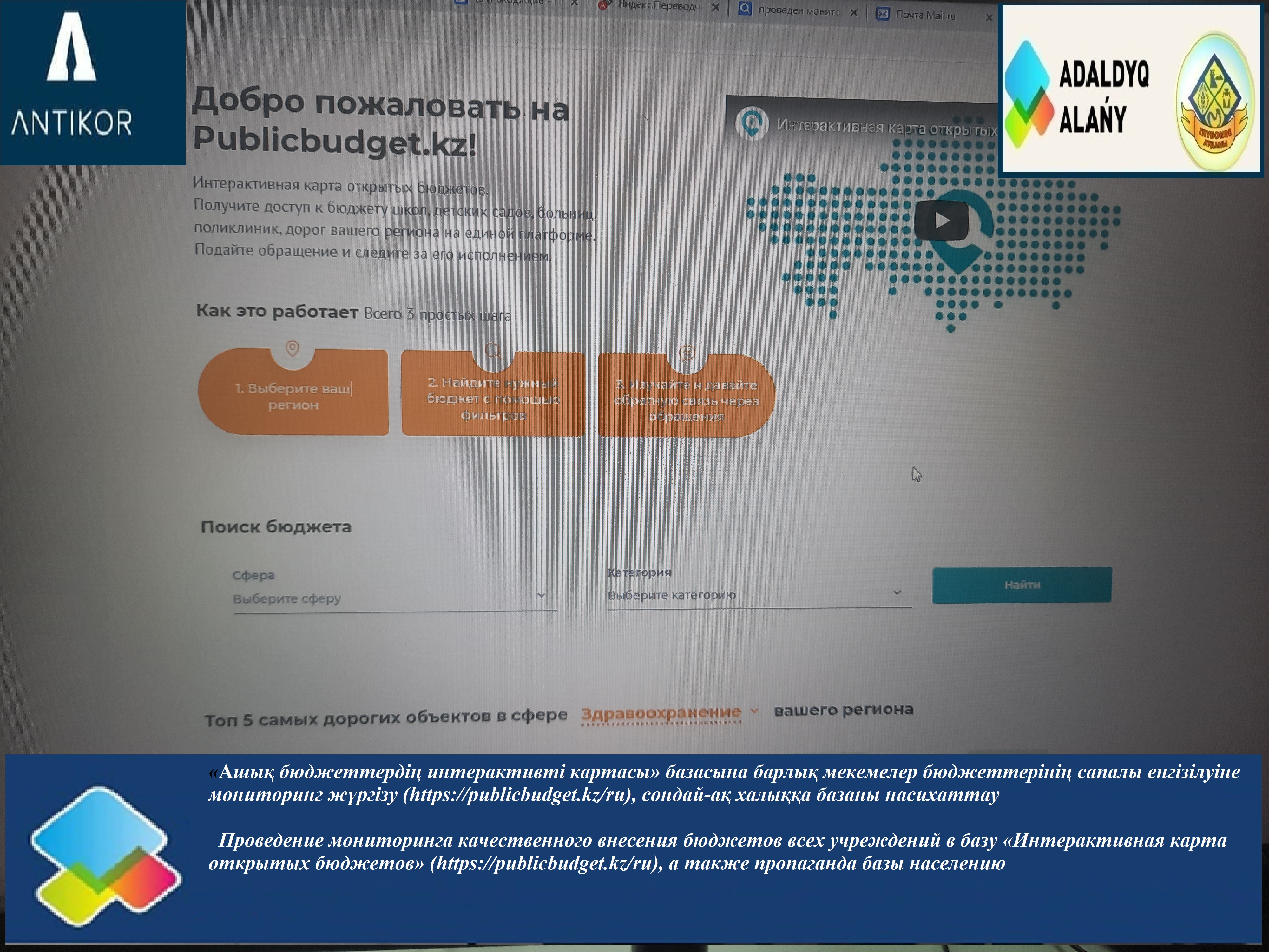 Интерактивті карта-бұл екі жақты режимде жұмыс істейтін карта, яғни адам оның кейбір...