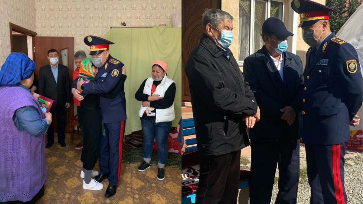 Мурат Баймукашев посетил семьи погибших сотрудников полиции в Алматы