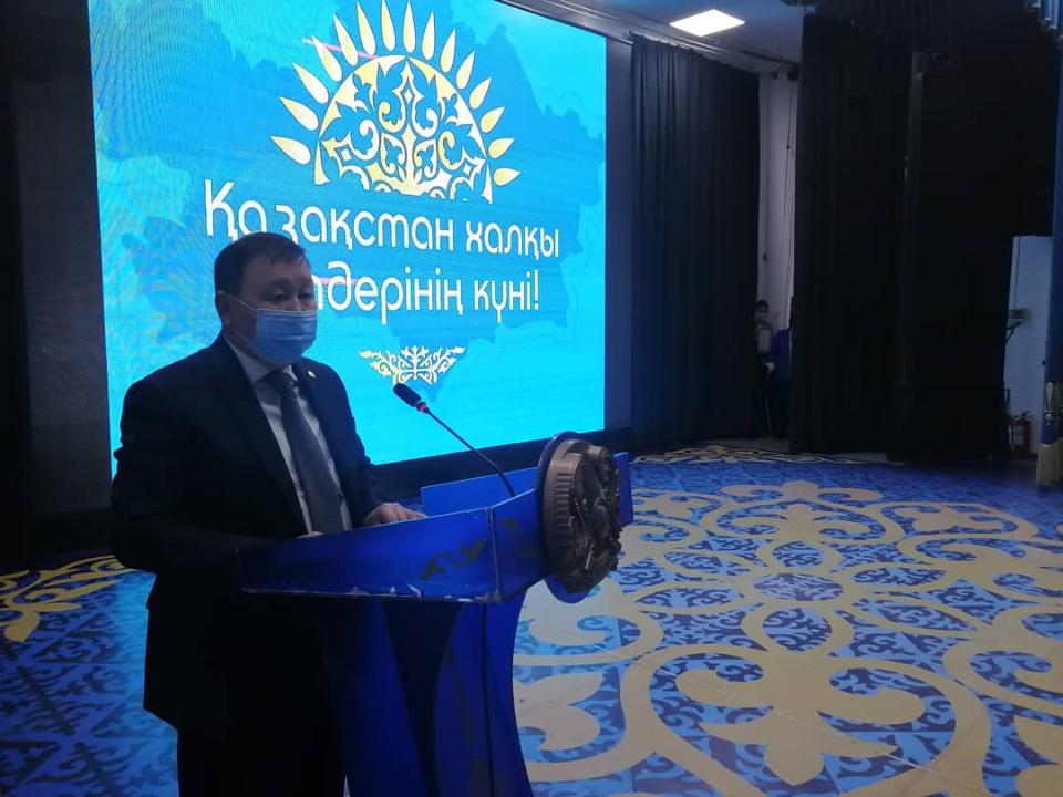 Аким Аршалынского района А. Байманов принял участие в торжественном закрытии декады языков