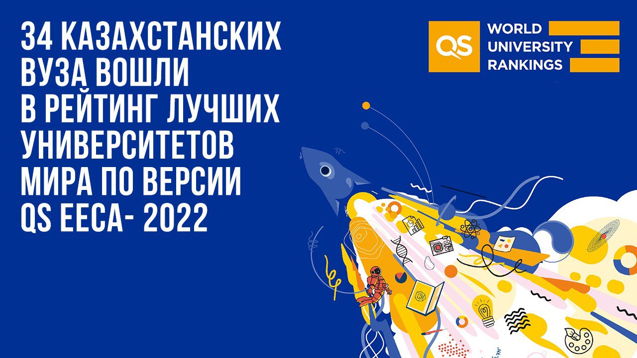 34 КАЗАХСТАНСКИХ ВУЗА ВОШЛИ В РЕЙТИНГ ЛУЧШИХ УНИВЕРСИТЕТОВ МИРА ПО ВЕРСИИ QS EECA- 2022