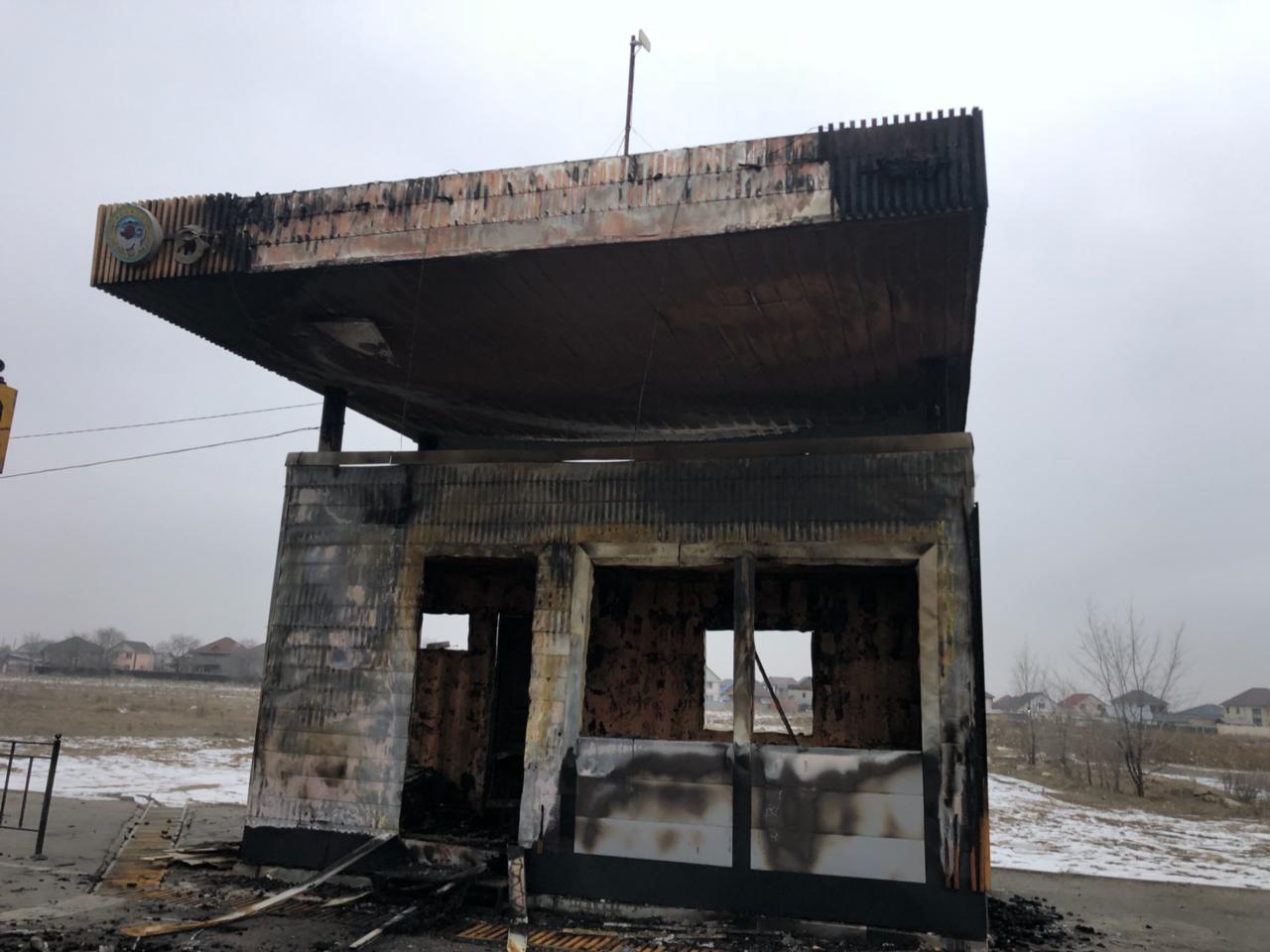 Экологические посты были сожжены во время беспорядков в Алматы