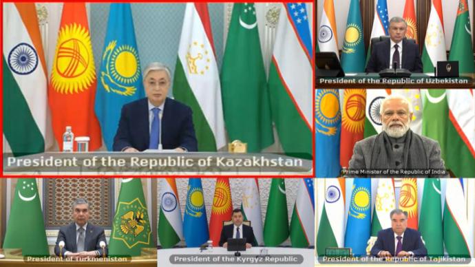 President K.Tokayev took part in the summit of the heads of state "Central Asia - India"
