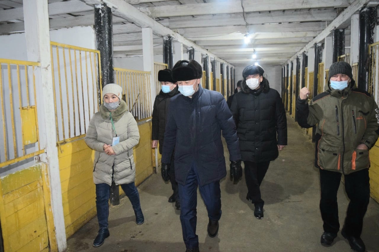 Архимед Мухамбетов посетил ипподром «Арғымақ» и «Қазақ тұлпары» в селе Заречное Костанайского района
