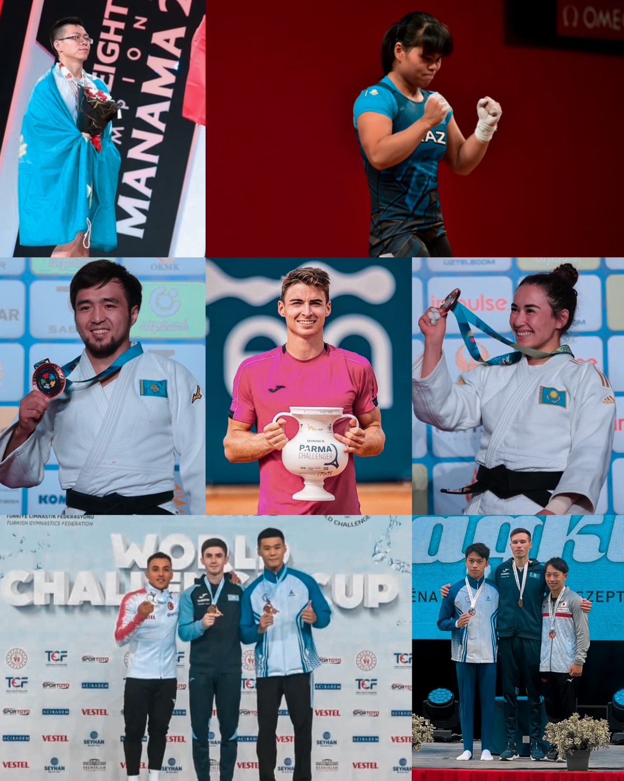 Победы казахстанских спортсменов за прошедшую неделю