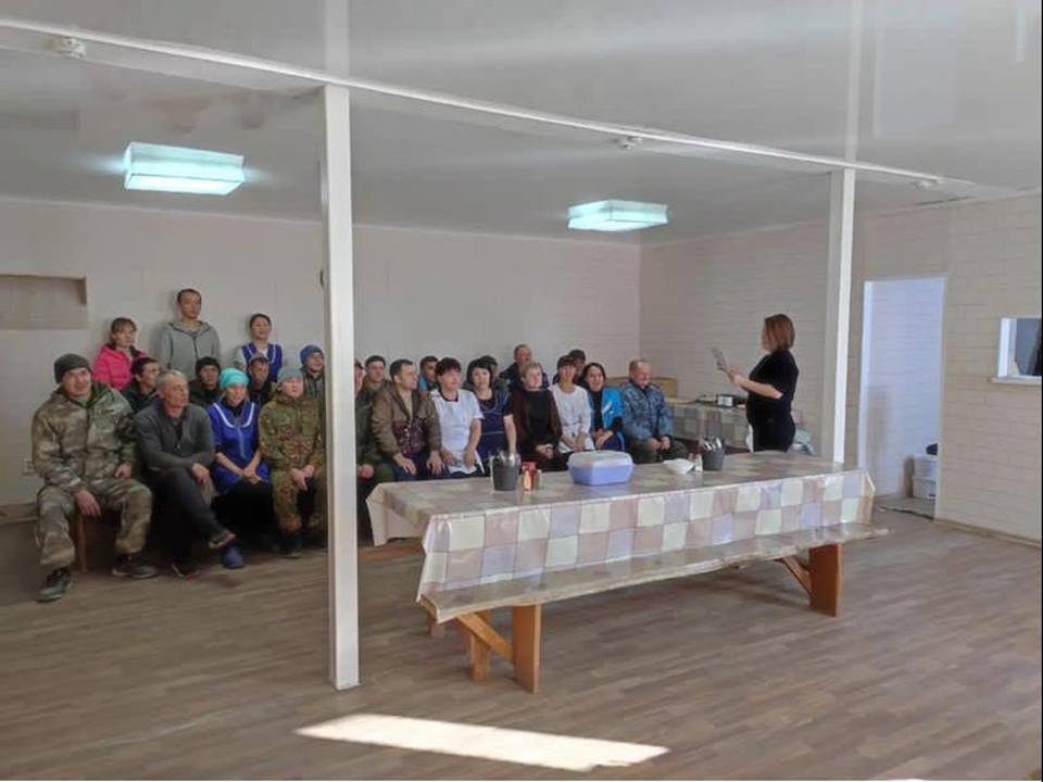 On October 12, 2022, a meeting of the labor collective of Nuray-N LLP was held on the relevance of solving problems within the framework of the direction "Development of the real sector" of the President's Address. The village of Karynsaldy, Chastinsky rural district.