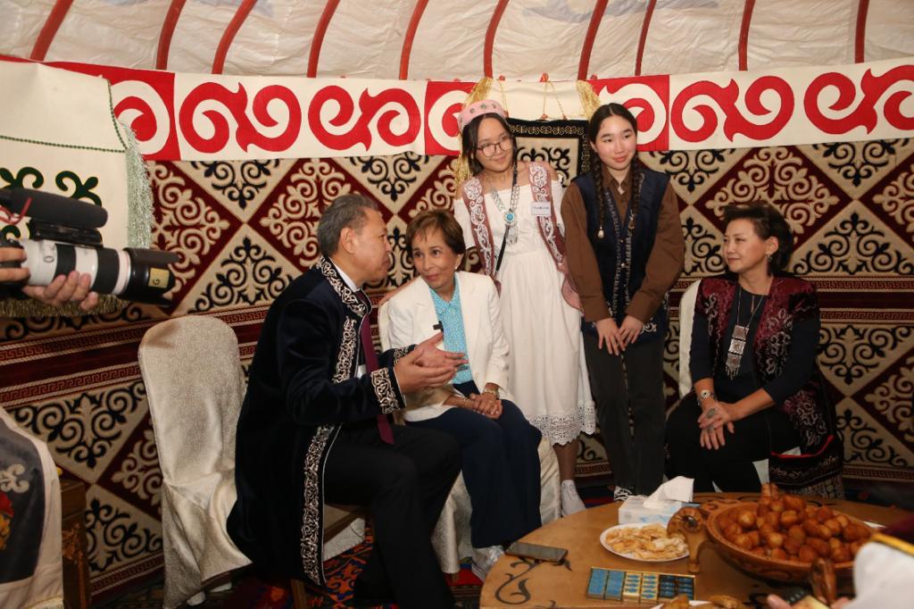 Kazakh yurt installed in faraway Jordan