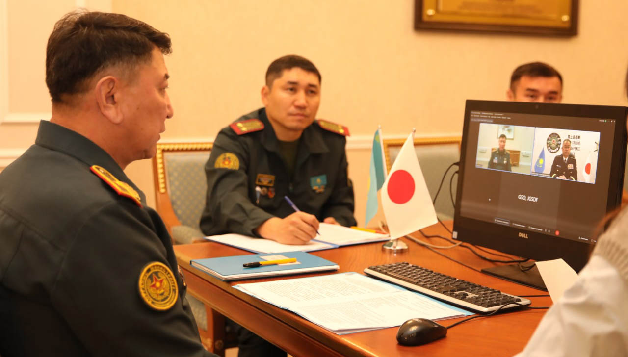 Обсуждены состояние и перспективы развития военного сотрудничества Казахстана и Японии