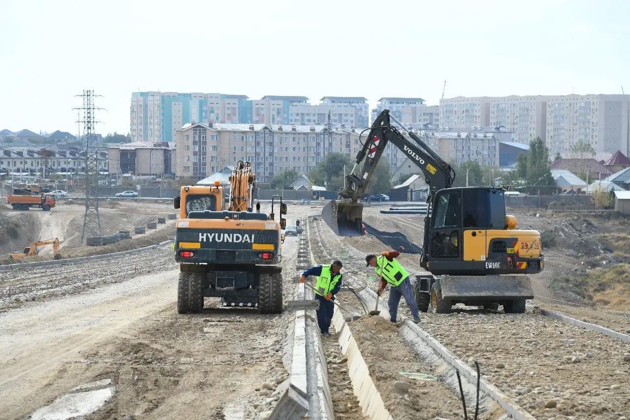 Өтегенов көшесінің жол құрылыс жұмыстары