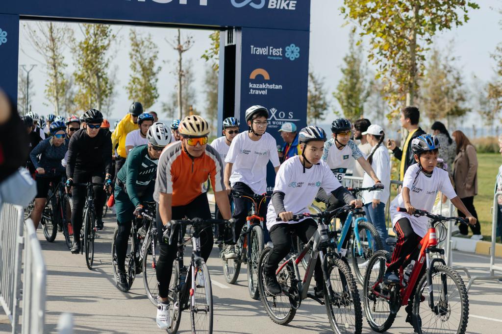 Regional competitions in the "Caspibyke" cycling marathon were held in Aktau