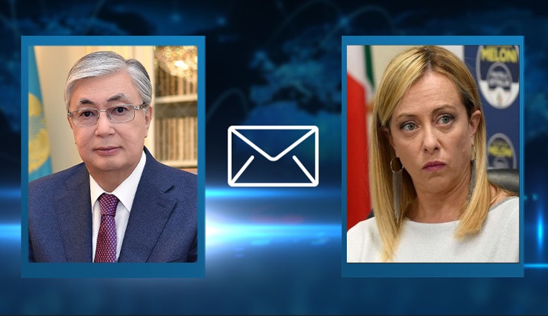 Il presidente del Kazakhstan Kassym-Jomart Tokayev si congratula con Giorgia Meloni per la sua nomina a prima ministra italiana