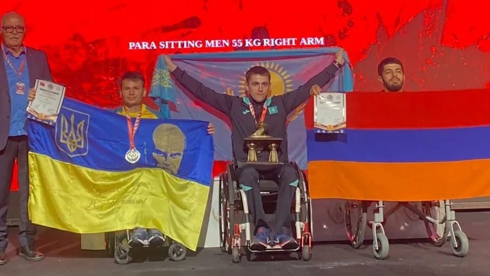 Карагандинский спортсмен во второй раз стал чемпионом мира по параармрестлингу
