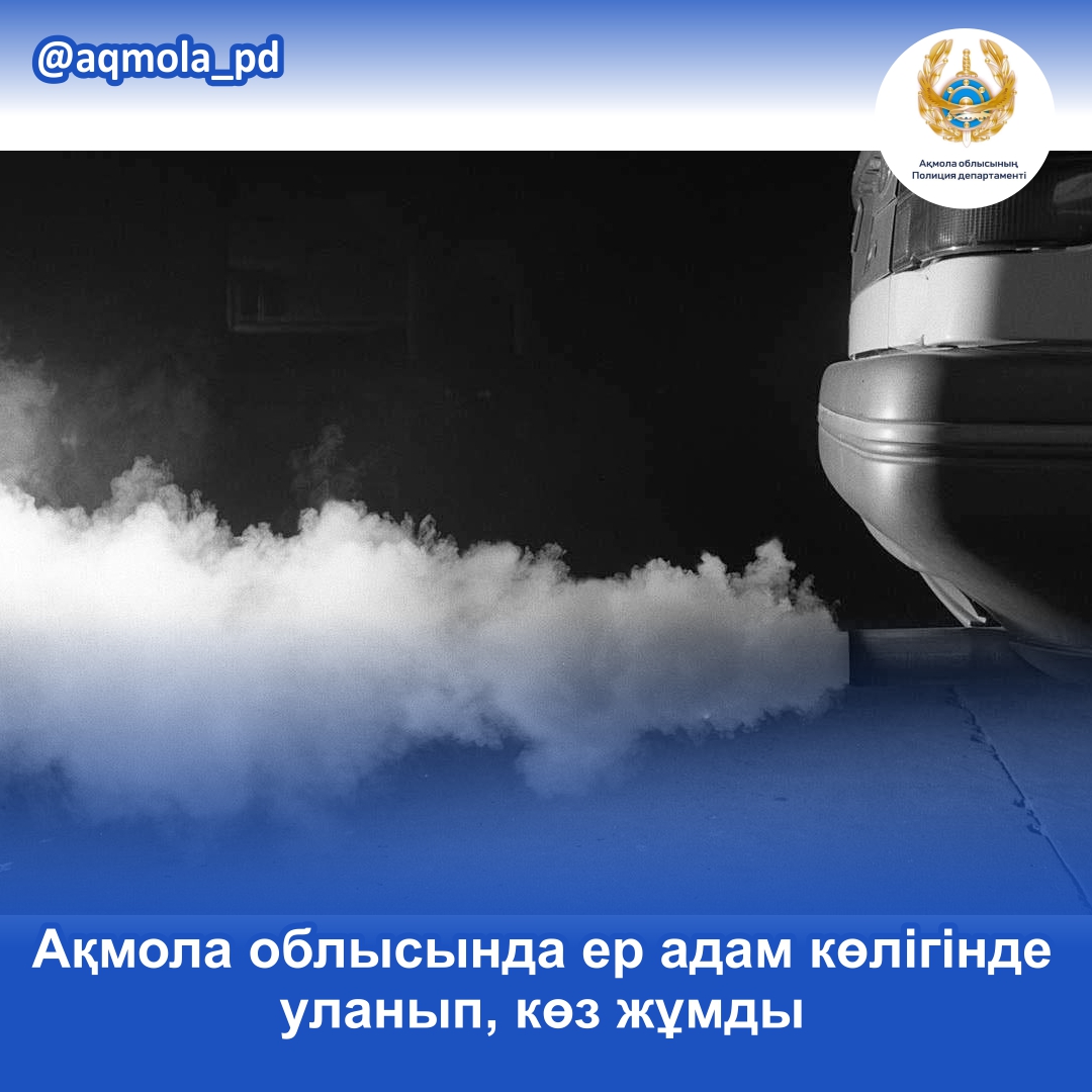В Акмолинской области мужчина насмерть отравился угарным газом в автомобиле