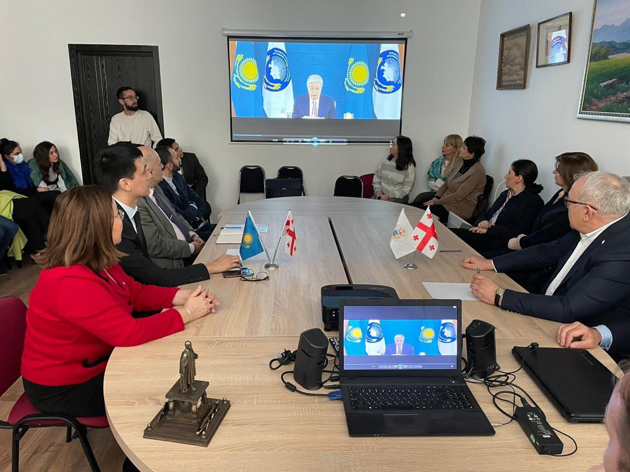 Грузинская аудитория ознакомилась с новыми реформами и инициативами Казахстана