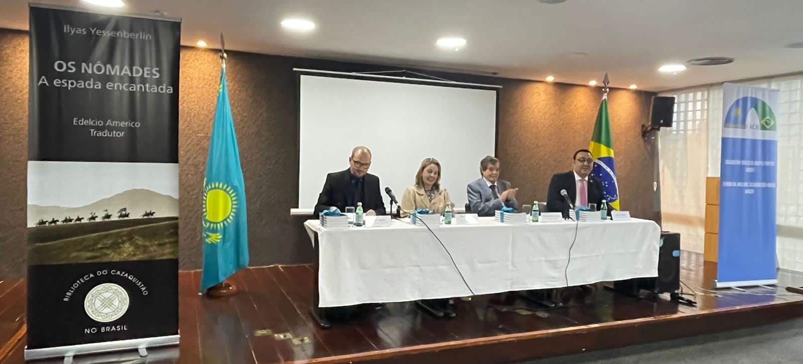 The first book of Ilyas Esenberlin's trilogy «Nomads» was presented in Brazil