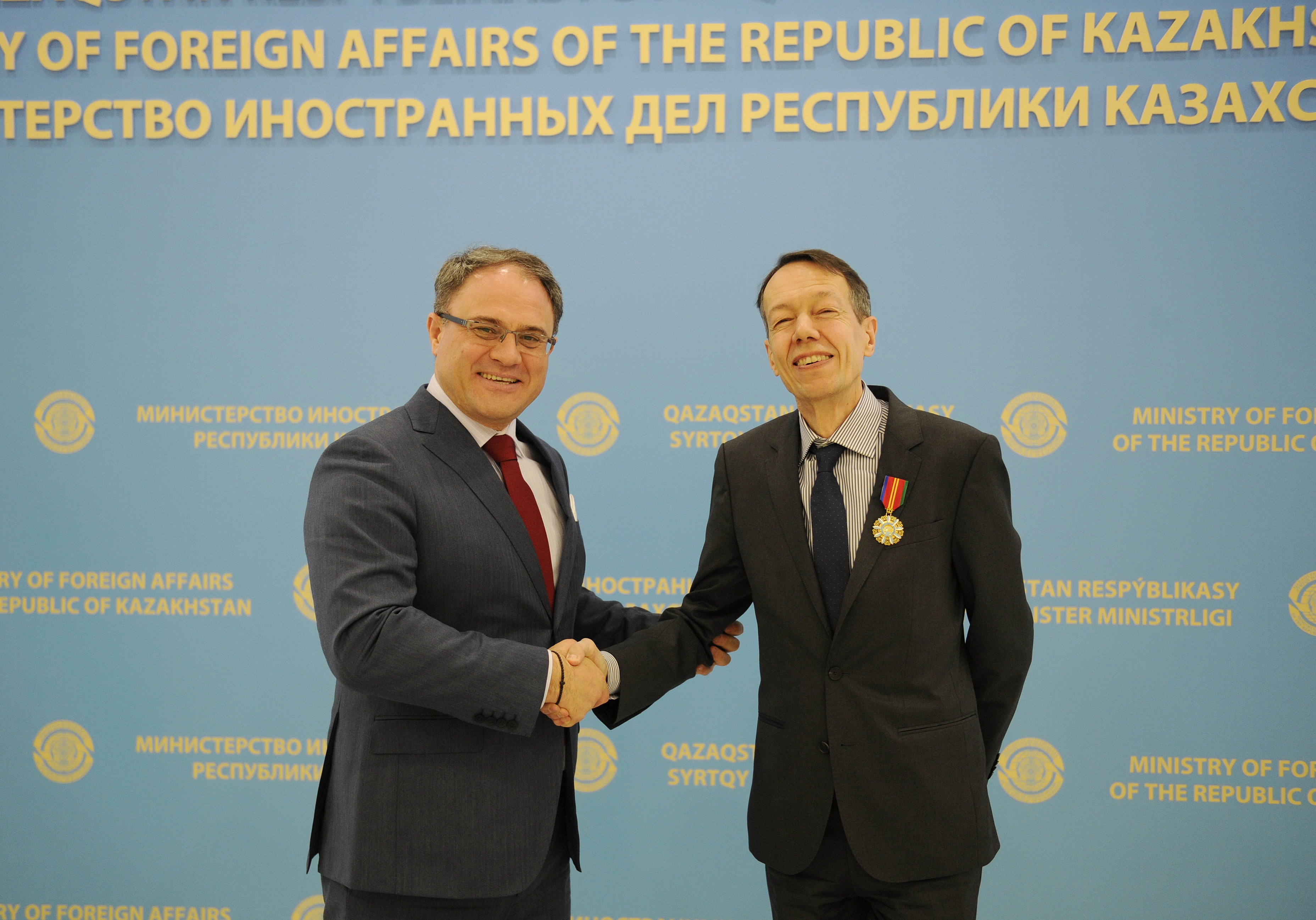 Посол Швеции в Казахстане награжден орденом «Достык» II степени