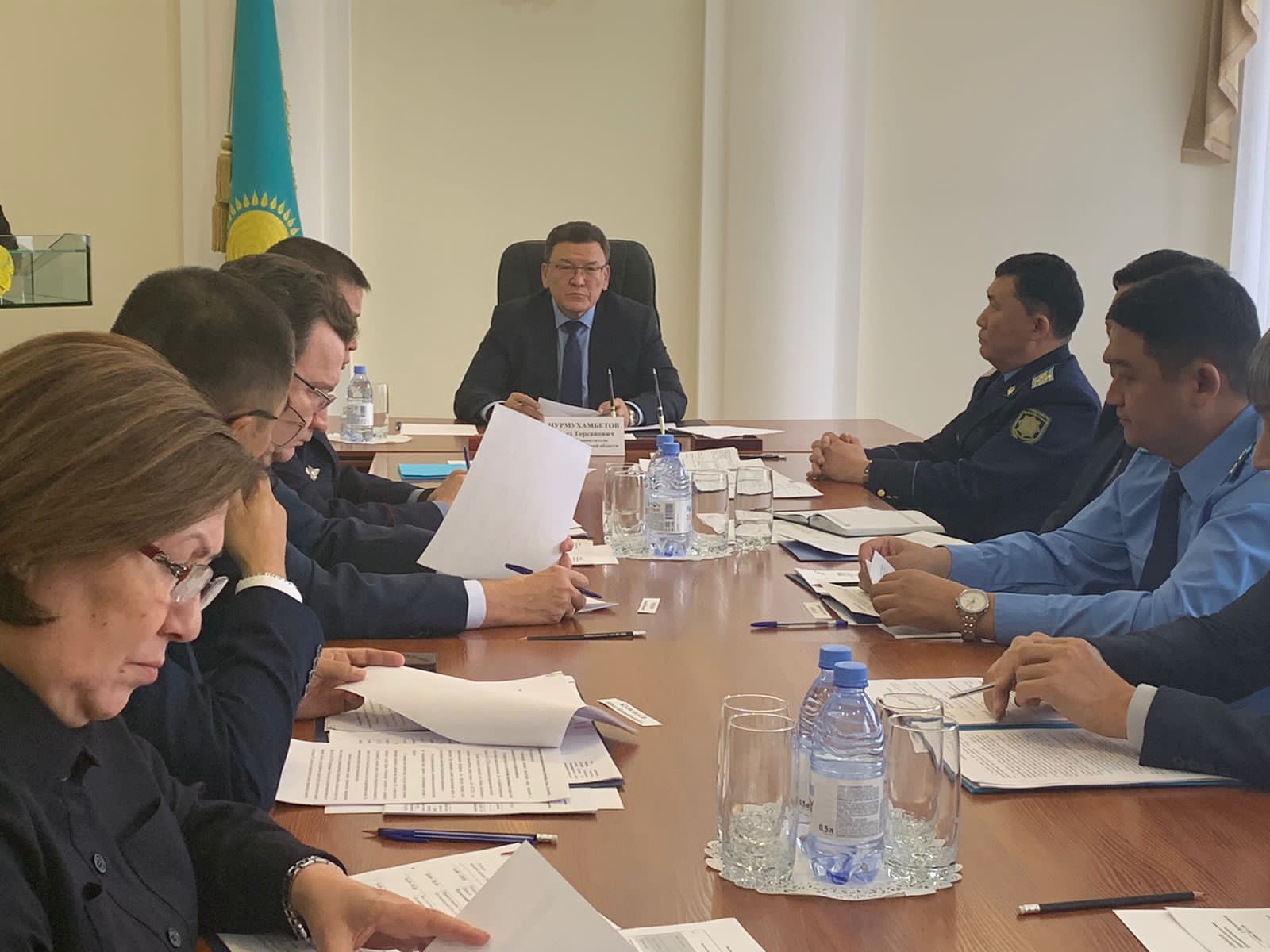 A working meeting with representatives of state bodies of the region and the city-forming enterprise of the city of Rudny.