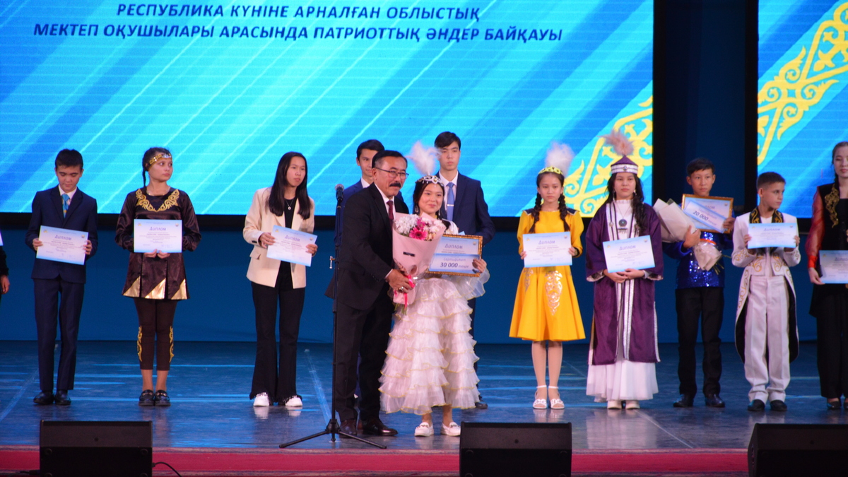 Победителей областного конкурса патриотической песни наградили в Караганде