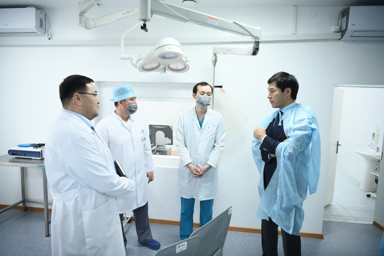 Akim of the region Gali Iskaliyev visited the regional multidisciplinary hospital