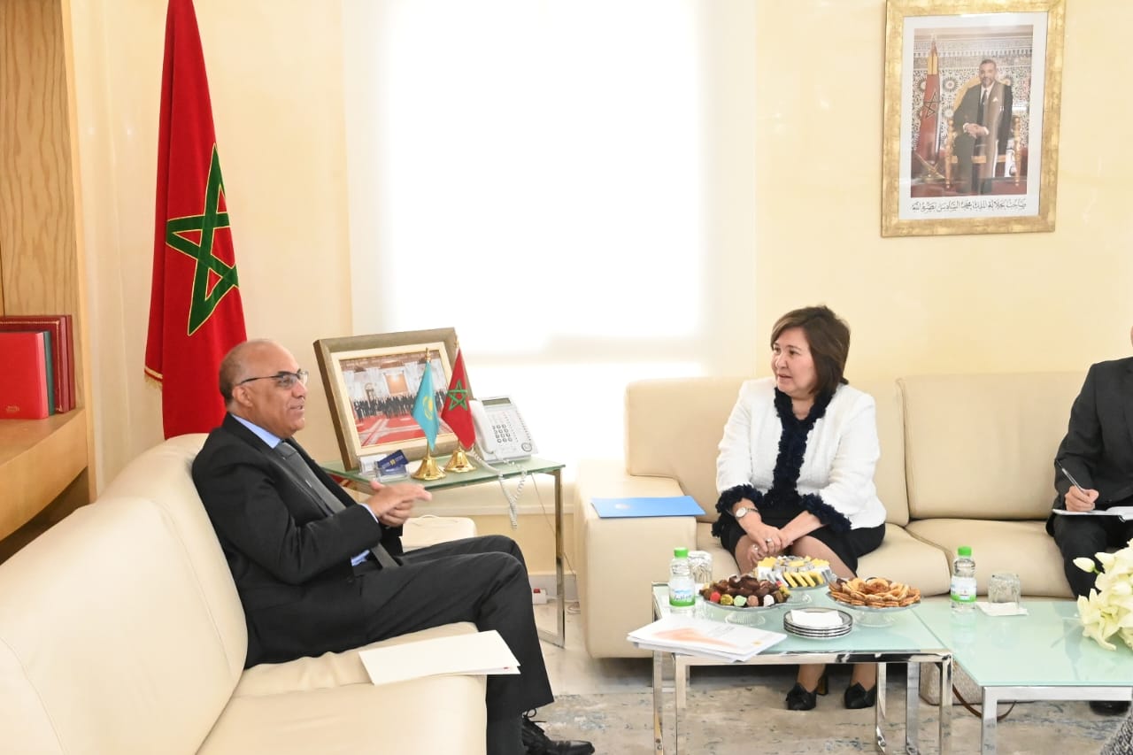 التقىت سعادة سفيرة جمهورية كازاخستان السيدة سوليكول سايلاوكيزي بمعالي وزير التعليم العالي والبحث العلمي والابتكار المغربي السيد عبد اللطيف ميراوي