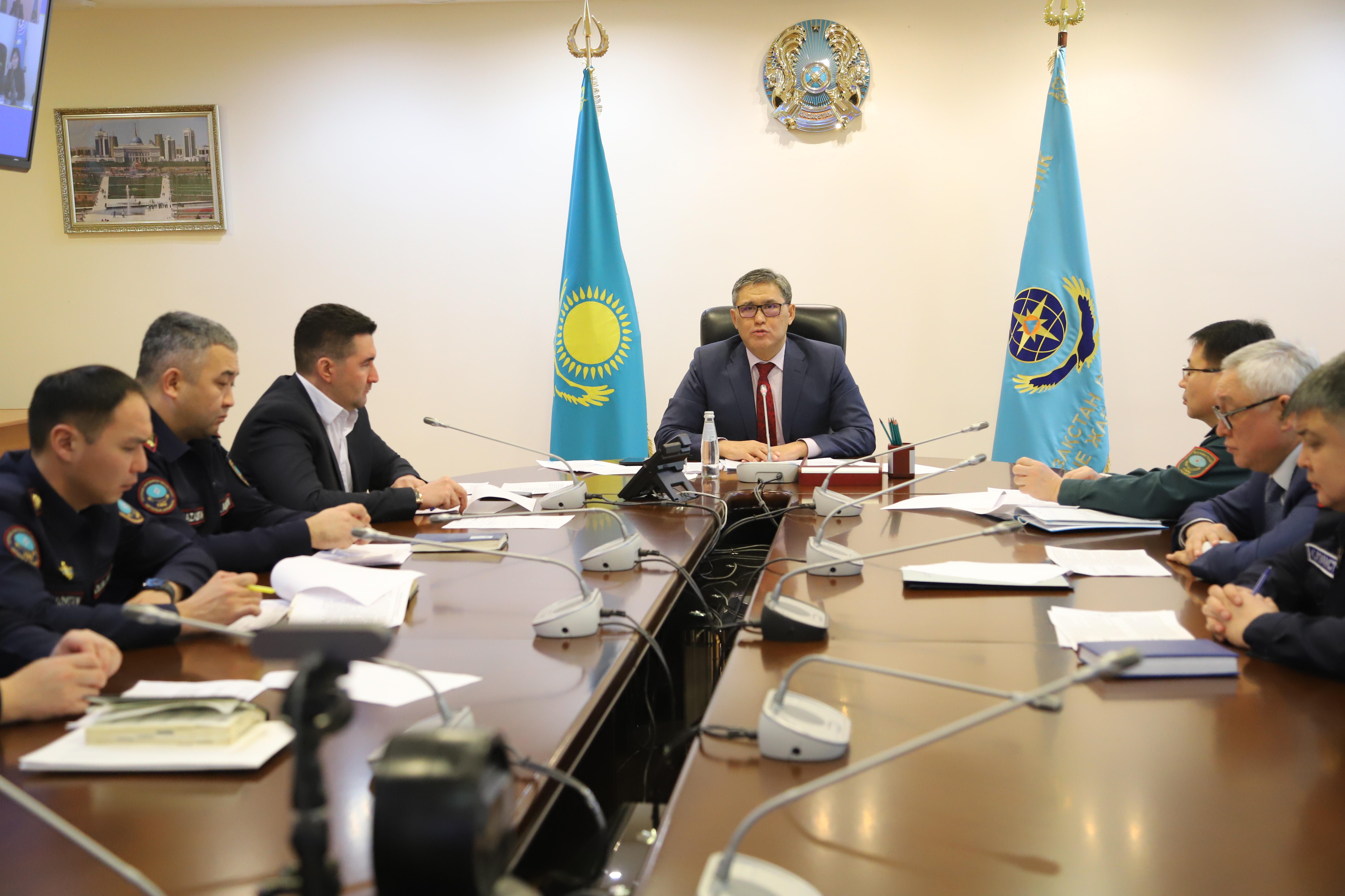 Вице-министр по чрезвычайным ситуациям провел онлайн-встречу с населением Жамбылской области