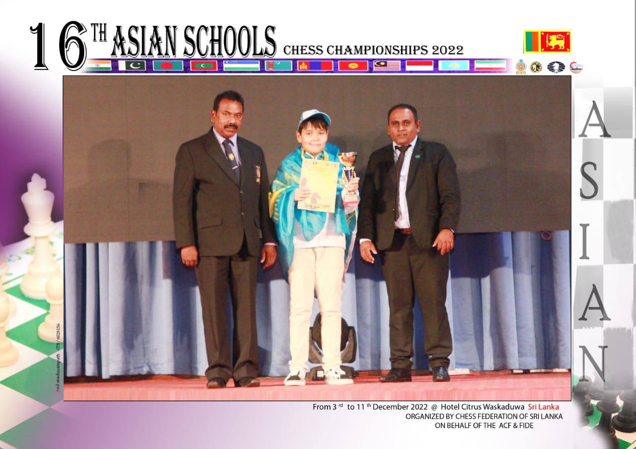 13 летний семейчанин стал чемпионом Азии по шахматам среди школьников