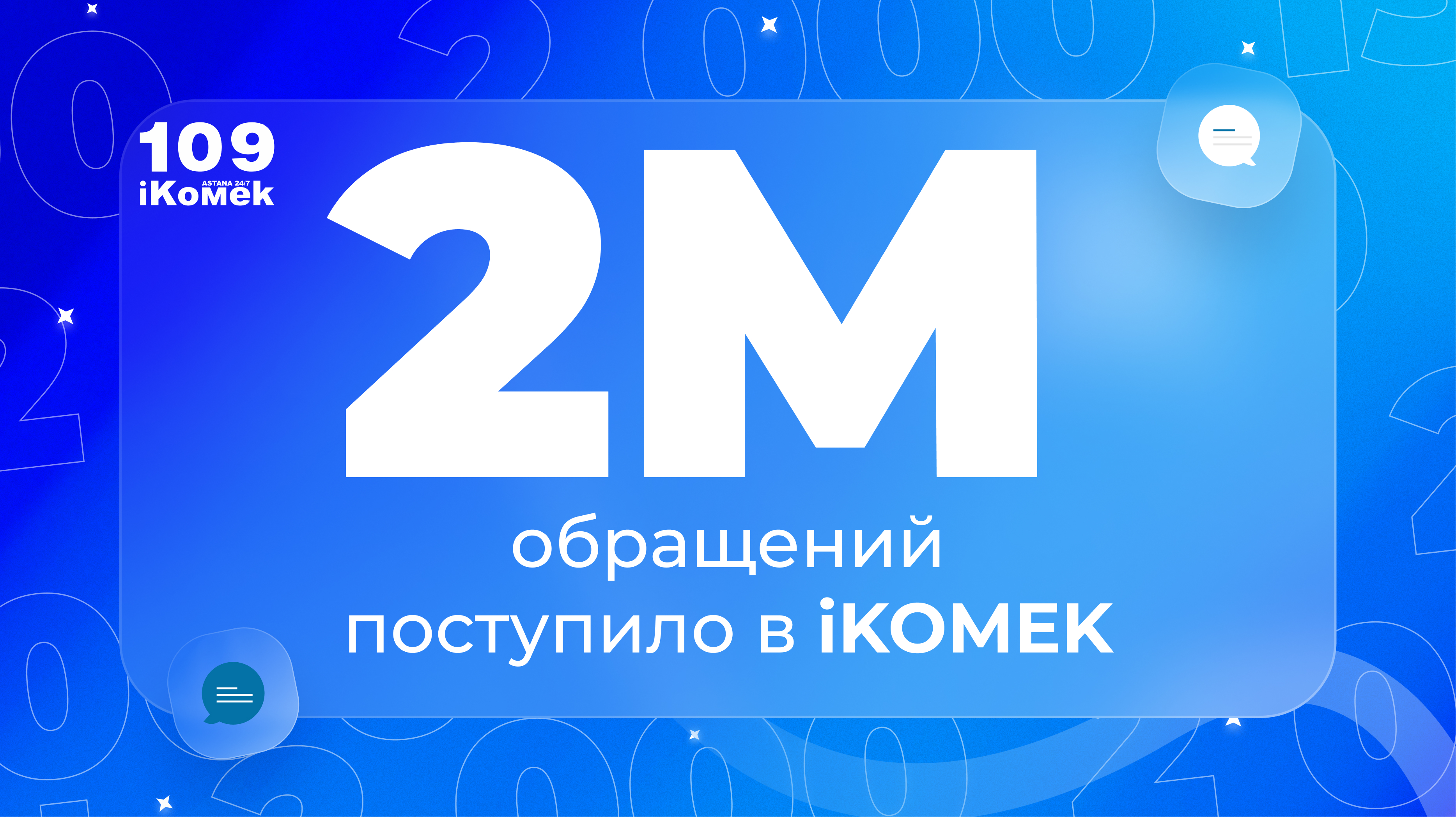 В столичный центр iKOMEK109 поступило два миллиона обращений с начала года