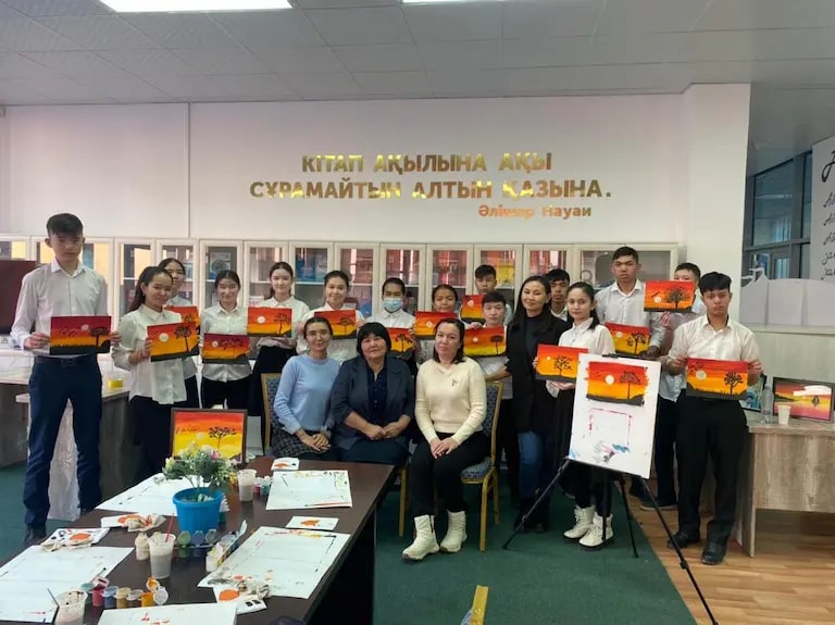 Art therapy was conducted for Kyzylorda schoolchildren