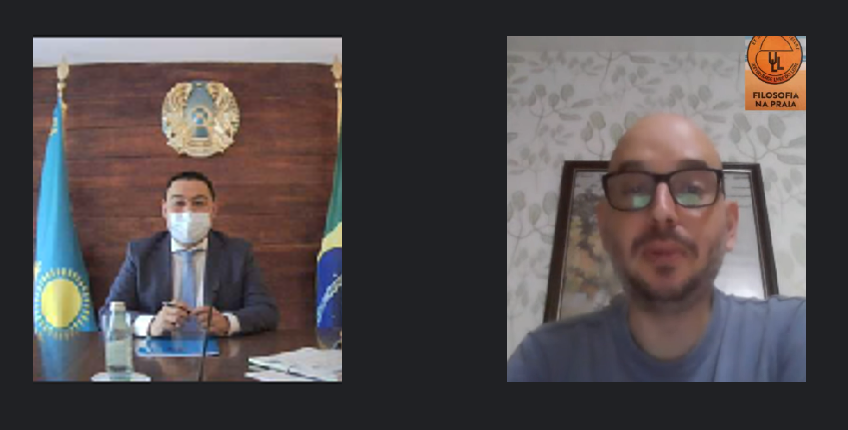 Encontro do Embaixador Bolat Nussupov com professor da Universidade Federal Fluminense