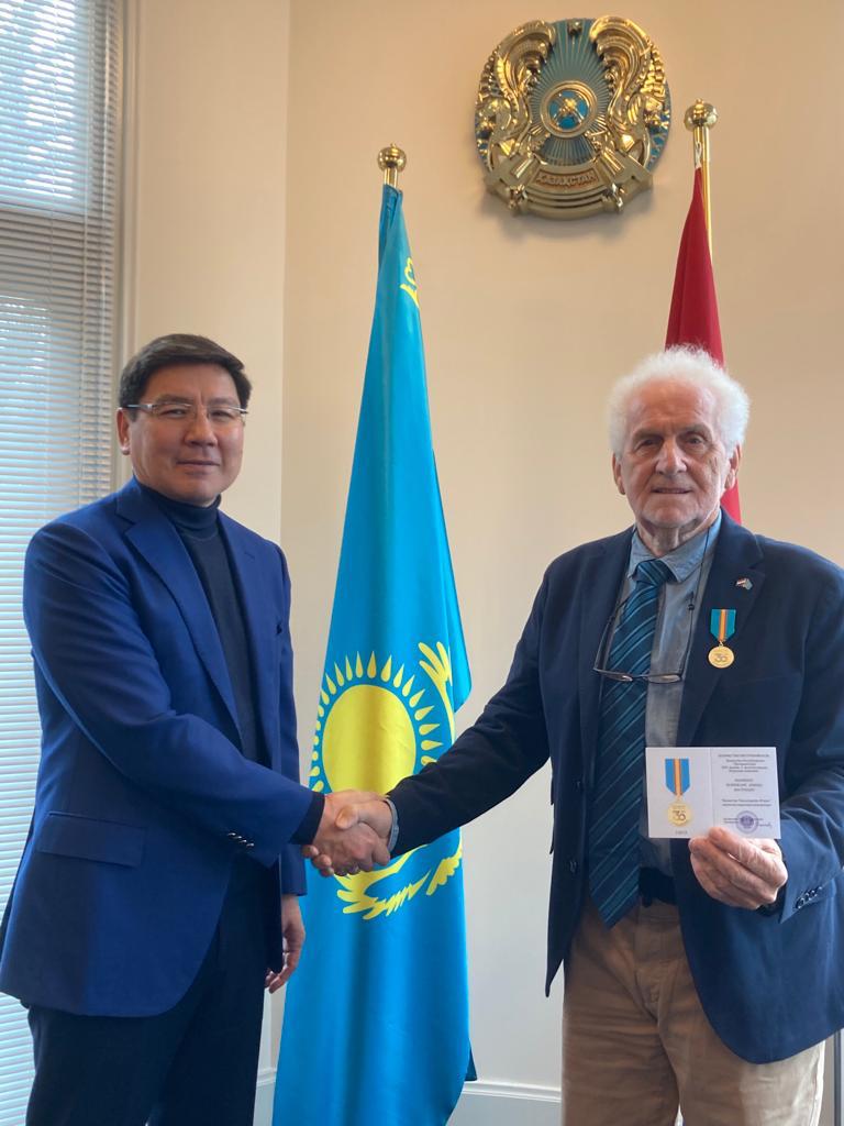 Honorary Consul of Kazakhstan awarded a Kazakhstan's 30th Anniversary of Independence medal