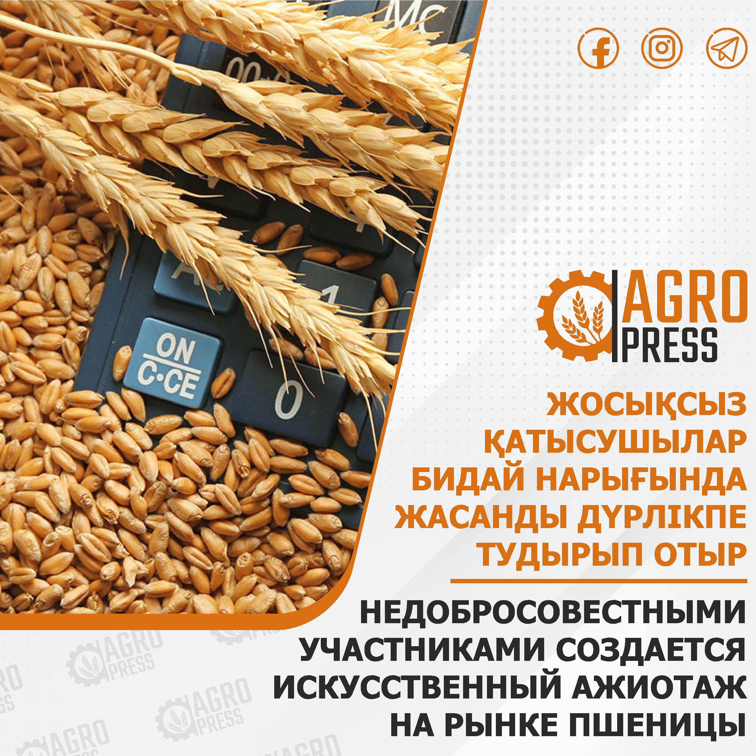 Недобросовестными участниками создается искусственный ажиотаж на рынке пшеницы