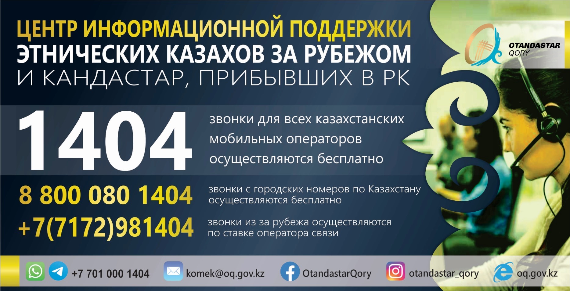 О центре информационной поддержки этнических казахов за рубежом и кандастар, прибывших в РК