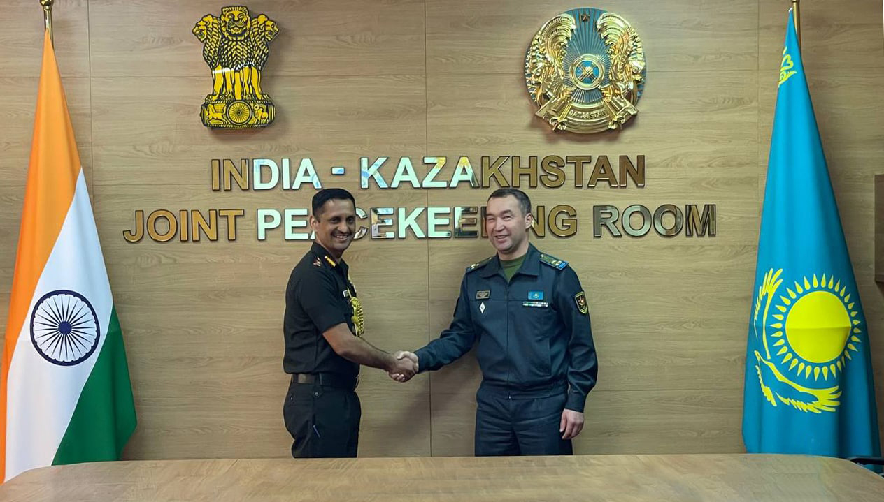 Үндістанның әскери атташесі Алматыдағы Бітімгершілік дайындық орталығына барды