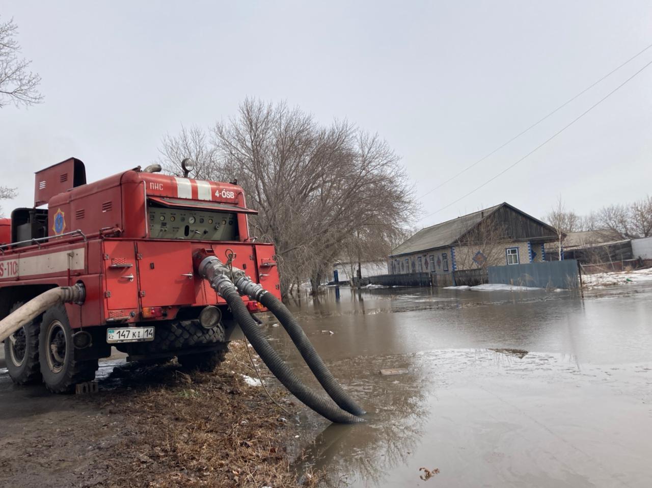 Для борьбы с талыми водами в Западно-Казахстанскую область направлены дополнительные силы и средства МЧС
