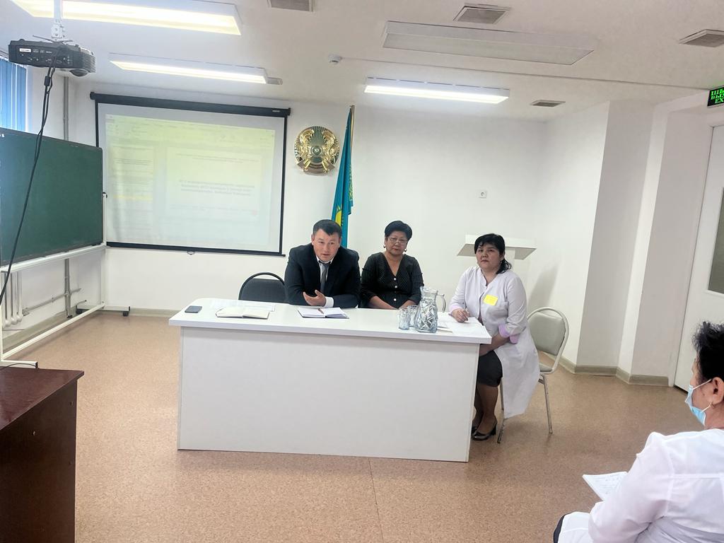 MSE  Department № 2 held a joint seminar meeting with doctors of the Kentau city polyclinic