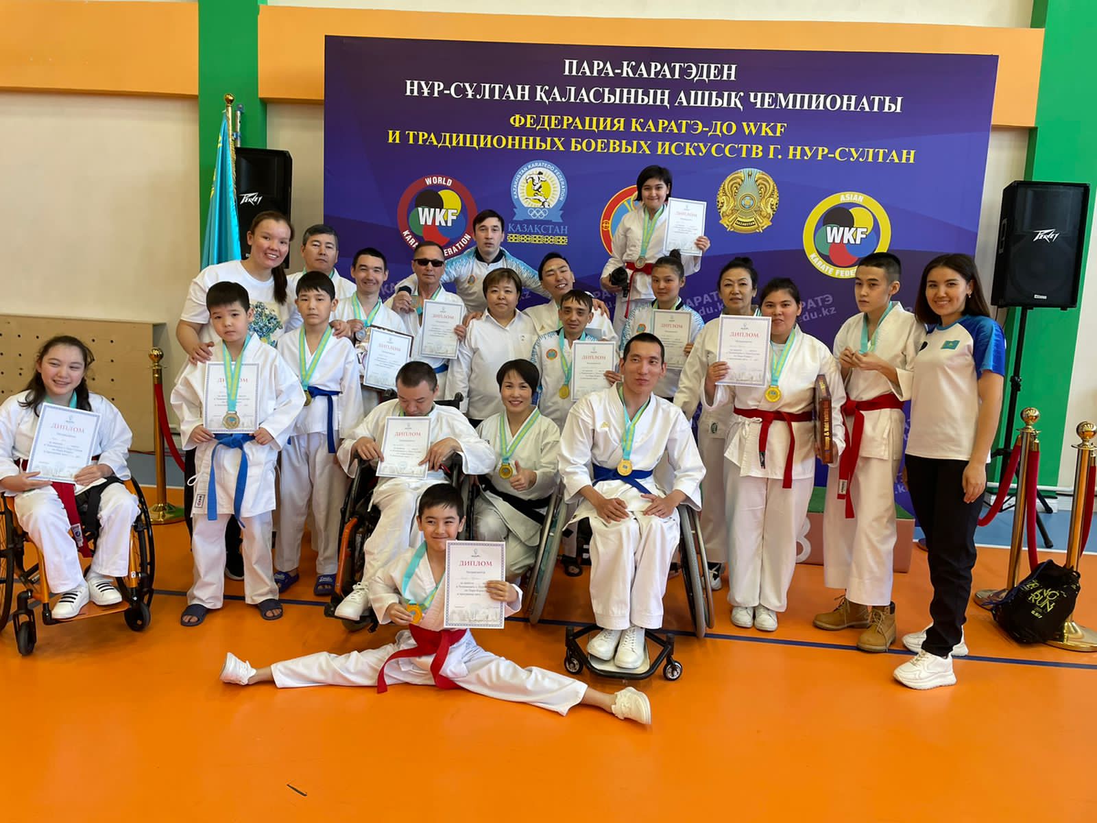 Чемпионат города по пара-каратэ прошел в Нур-Султане