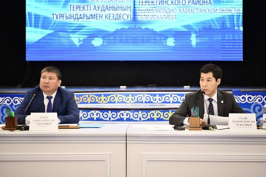 Akim of West Kazakhstan region Gali Iskaliyev visited Terektinsky district on a working trip
