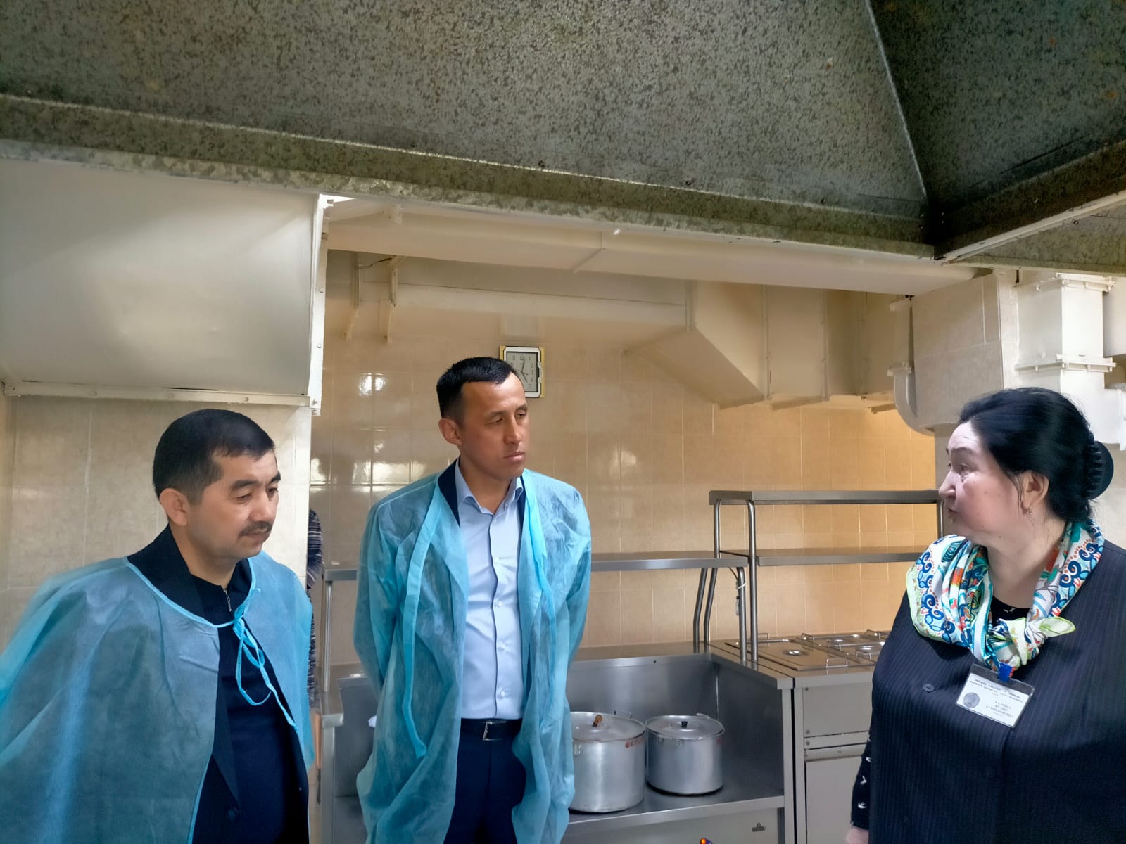 The visit by E. Birzhanov, Vice-Minister of Labour and Social Protection of the Population of Kazakhstan, and E. Nurgaliyev, Chairman of the Committee on Labour, Social Protection and Migration to Mangistau Region.