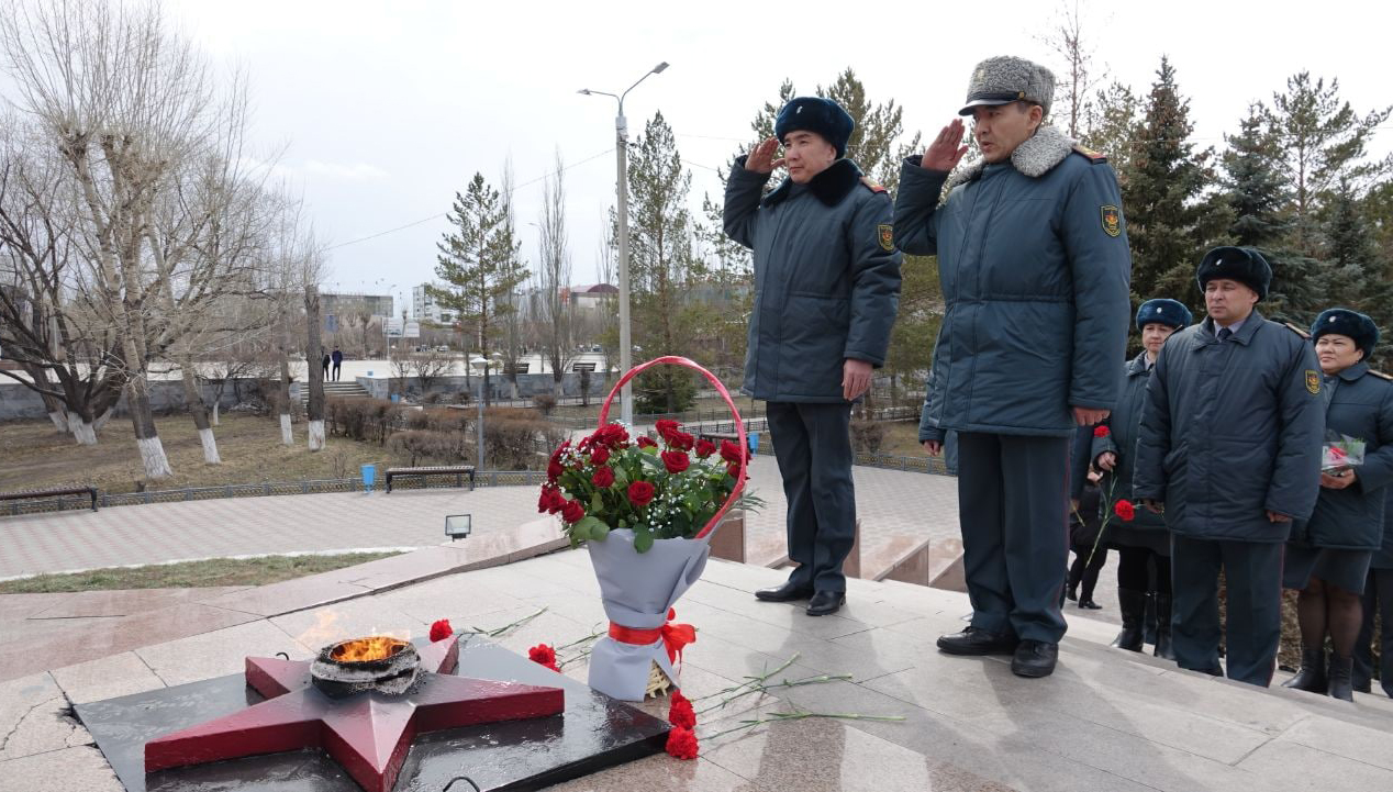 Военно-патриотическая акция «Айбынды әскер» прошла в Экибастузе