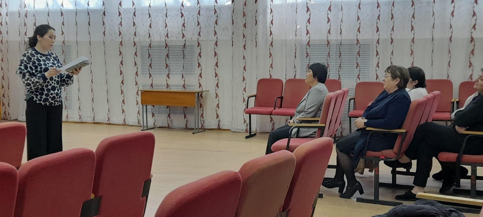 Ұзынкөл ауданының қоғамдық штабының Ұзынкөл ауылдық округінің тұрғындарымен кездесуін өткізу