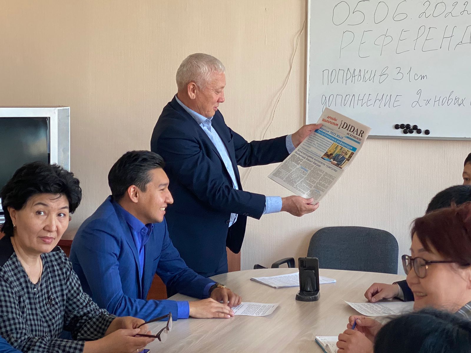 The staff of the Department of the State Labor Inspectorate of East Kazakhstan Region discussed the topic of the upcoming referendum on June 5