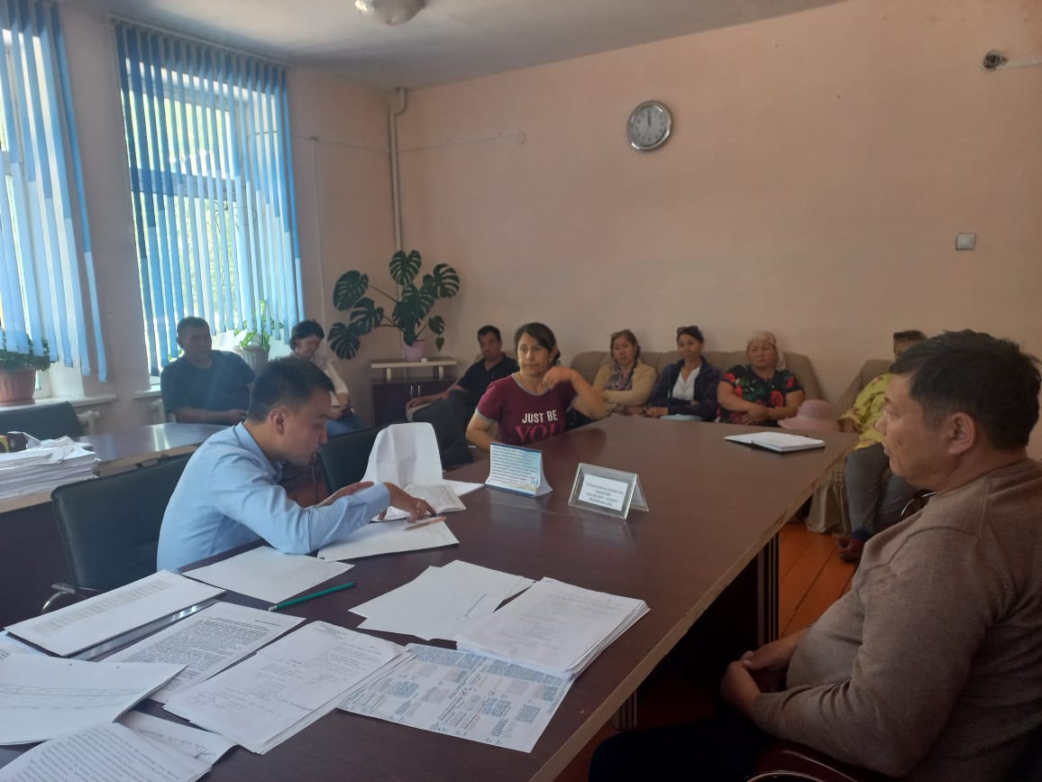 Проведена встреча с населением сельского округа Андас Батыр