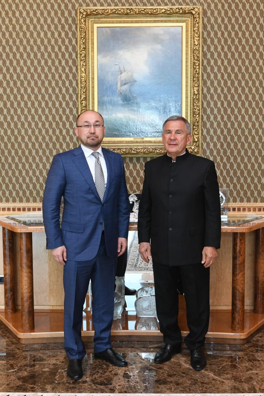 Даурен Абаев встретился с Президентом Республики Татарстан Рустамом Миннихановым
