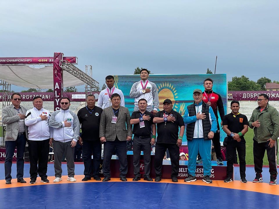 БЕКБОЛ НҰРЛАНҰЛЫ СТАЛ ЧЕМПИОНОМ АЗИИ ПО БОРЬБЕ НА ПОЯСАХ АЛЫШ