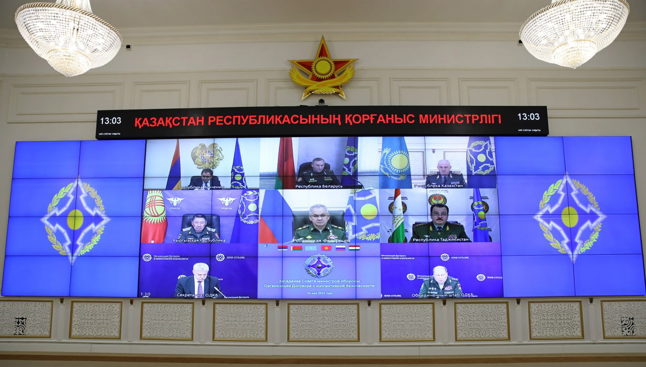 Состоялась видеоконференция глав оборонных ведомств ОДКБ