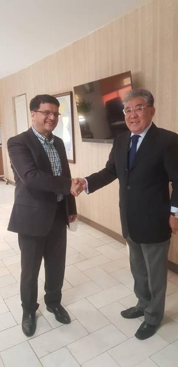 The Ambassador of Kazakhstan to Iran Mr. Askhat Orazbay met the Deputy Minister for Commercial affairs of the Ministry of Industry, Trade, and Mine of the IRI
